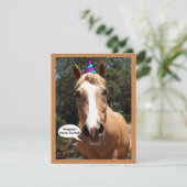 Party Einladung - "Bess the Party Horse" (Stehend Vorderseite)