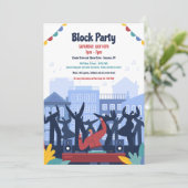 Party Einladung blockieren (Stehend Vorderseite)