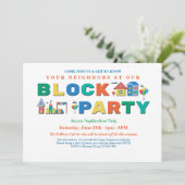 Party Einladung blockieren (Stehend Vorderseite)