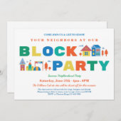 Party Einladung blockieren (Vorne/Hinten)