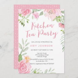 Party Einladung Blush floral Kitchen