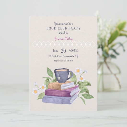 Party Einladung buchen (Stehend Vorderseite)