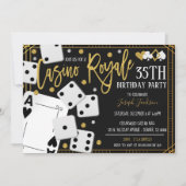 Party Einladung Casino Royale (Vorderseite)