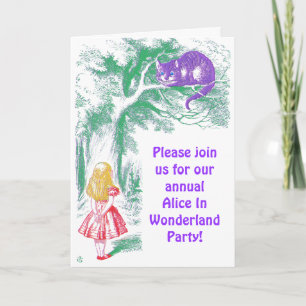 Party Einladung: "Cheshire Cat" Einladung