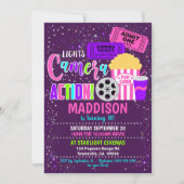 Party Einladung Cinema Party Girl (Vorderseite)