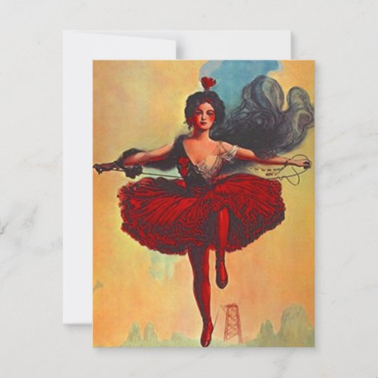 PARTY EINLADUNG CIRCUS TIGHTROPE ~ EZ2 CUSTOMIZE! (Vorderseite)