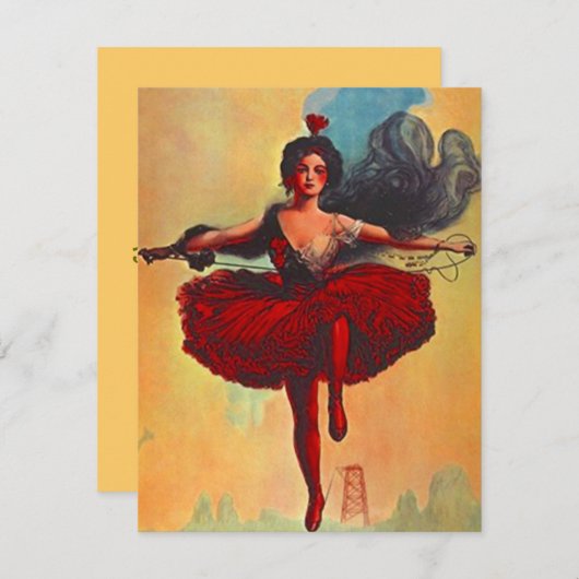 PARTY EINLADUNG CIRCUS TIGHTROPE ~ EZ2 CUSTOMIZE! (Vorne/Hinten)