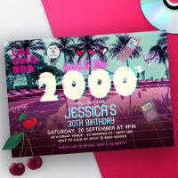 Party Einladung der 2000er Jahre