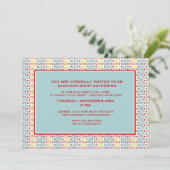 Party Einladung der Abstimmung (Stehend Vorderseite)