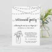 Party Einladung der Altersversorgung (Stehend Vorderseite)