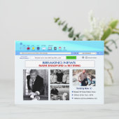 Party Einladung der Altersvorsorge, Internet-Zuhau (Stehend Vorderseite)