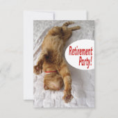 Party Einladung der Altersvorsorge mit lustiger Ka (Vorderseite)