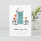 Party Einladung der Blue Douse Howarming (Stehend Vorderseite)