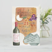 Party Einladung der Charcuterie (Stehend Vorderseite)