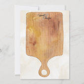 Party Einladung der Charcuterie (Rückseite)