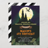 Party Einladung der Drachenburg (Vorne/Hinten)