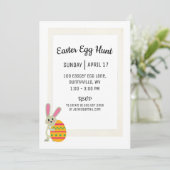 Party Einladung der einfachen Ostereierjagd (Stehend Vorderseite)