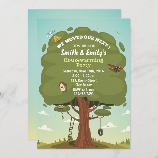 Party Einladung der Erwärmung (Vorne/Hinten)