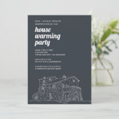 Party Einladung der Erwärmung (Stehend Vorderseite)