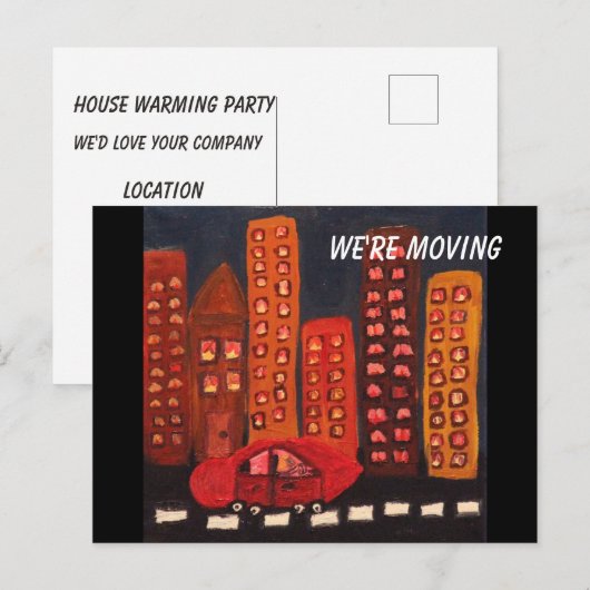 Party Einladung der Erwärmung (Vorne/Hinten)