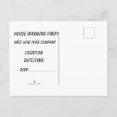 Party Einladung der Erwärmung (Rückseite)
