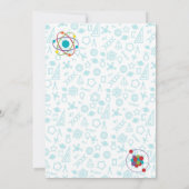 Party Einladung der farbigen Wissenschaft (Rückseite)