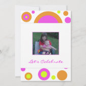 Party Einladung der Farbkreise (Rückseite)