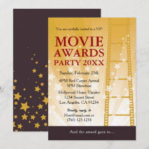 Party Einladung der Filmpreise