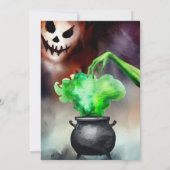 Party Einladung der finsteren Halloween-Kostüme (Rückseite)