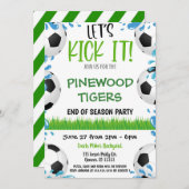 Party Einladung der Fußballmannschaft (Vorne/Hinten)