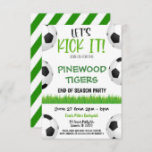 Party Einladung der Fußballmannschaft (Vorne/Hinten)