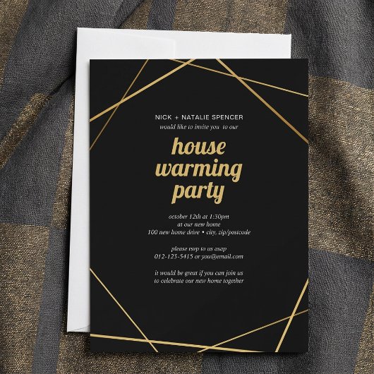 Party Einladung der geometrischen Erwärmung