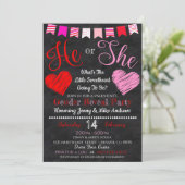 Party Einladung der Geschlechterperspektive bei Va (Stehend Vorderseite)