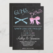 Party Einladung der Geschlechtsorgane bei Waffen o (Vorne/Hinten)