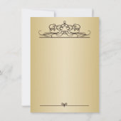 Party Einladung der Golden Confetti-Rente (Rückseite)