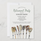 Party Einladung der Golfpensionierung (Vorderseite)