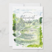 Party Einladung der Golfpensionierung (Vorderseite)