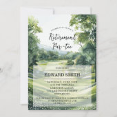 Party Einladung der Golfpensionierung (Vorderseite)