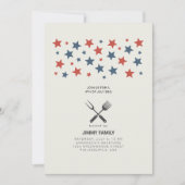 Party Einladung der GRILLEN des gesamten amerikani (Vorderseite)