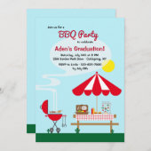 Party Einladung der GRILLEN im Hinterhof (Vorne/Hinten)