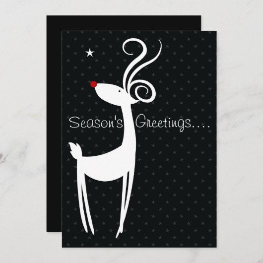 Party Einladung der Grüße der Saison (Vorne/Hinten)