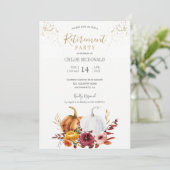 Party Einladung der Herbstruhestandsrückstellung (Stehend Vorderseite)