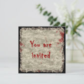 Party Einladung der Horror (Stehend Vorderseite)