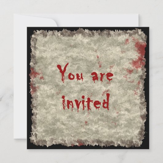 Party Einladung der Horror (Vorderseite)