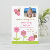 Party Einladung der Kindergeburtstag (Stehend Vorderseite)