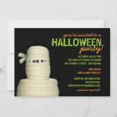 Party Einladung der kleinen Monster Halloween-Kost (Rückseite)