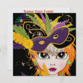 Party Einladung der Kostüme durch den SRF (Vorne/Hinten)