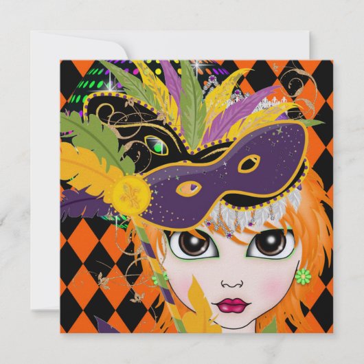 Party Einladung der Kostüme durch den SRF (Vorderseite)