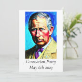 Party Einladung der Krönung (Stehend Vorderseite)