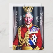 Party Einladung der Krönung (Vorderseite)
